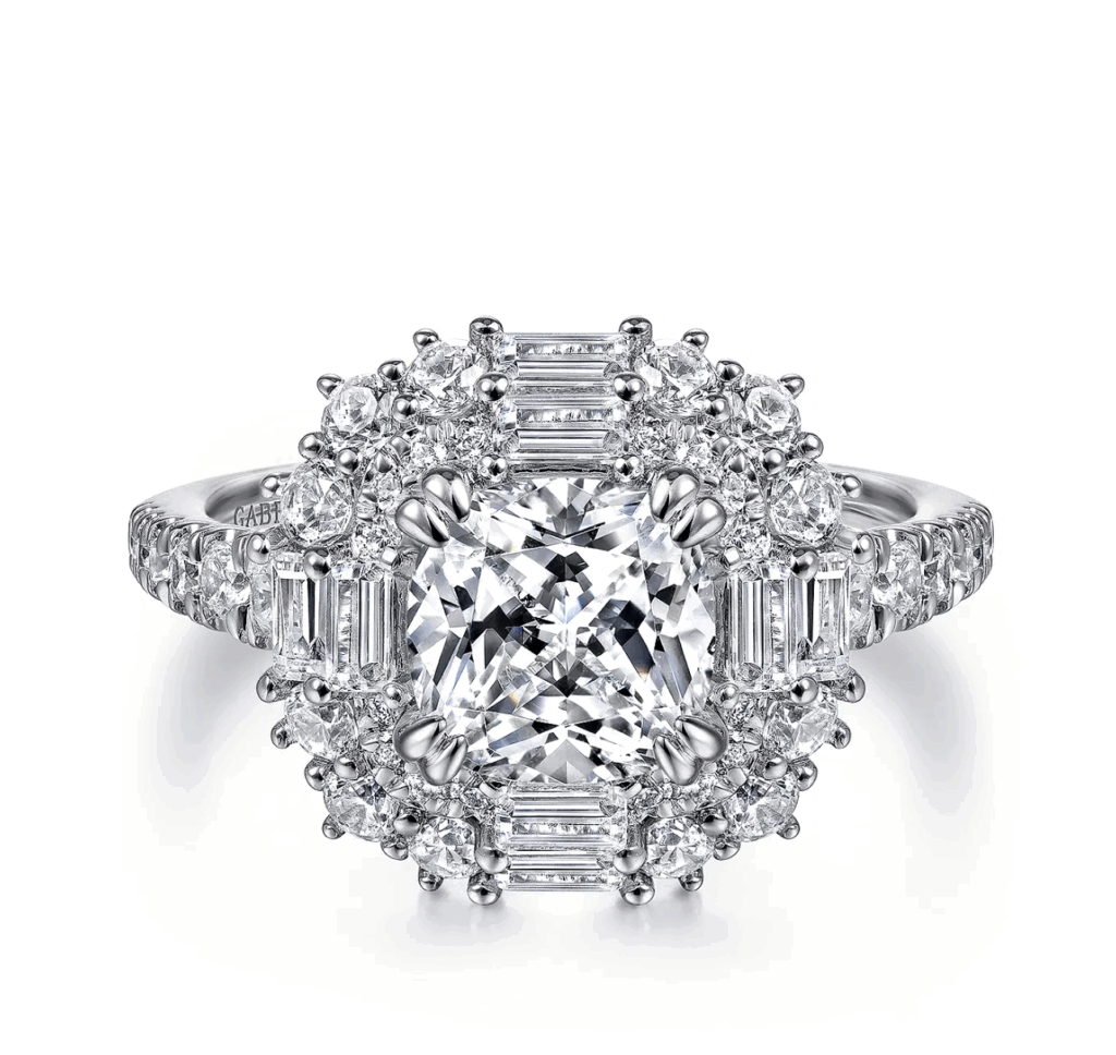 Cushion diamond rings DeVons